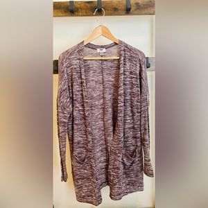 Old Navy Open Cardigan Sweater Duster Purple Heather  Women’s Size M